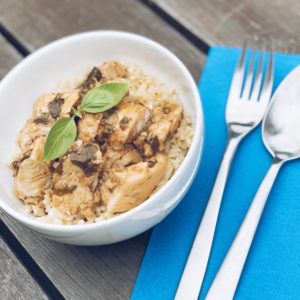 Postpartum meal prep - balsamic basil chicken